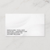 Carte De Visite Logo de l'emplacement des vacances de voyage (Dos)