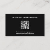 Carte De Visite Logo de l'entraîneur de conditionnement physique p (Dos)