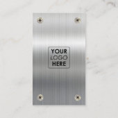 Carte De Visite Logo de l'entrepreneur en construction QR Code soc (Dos)