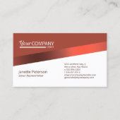 Carte De Visite Logo de l'entreprise bourguignonne stylish Rust Re (Devant)