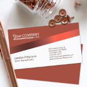 Carte De Visite Logo de l'entreprise bourguignonne stylish Rust Re