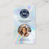 Carte De Visite Logo de l'entreprise Code QR photo de l'employé (Devant)