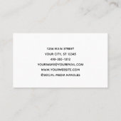 Carte De Visite Logo de l'entreprise commerciale (Dos)