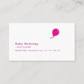 Carte De Visite Logo de l'entreprise de ballons | Code QR (Devant)