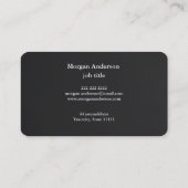 Carte De Visite Logo de l'entreprise de code QR professionnel mode (Dos)