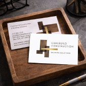 Carte De Visite Logo de l'entreprise de construction