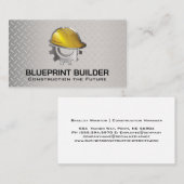 Carte De Visite Logo de l'entreprise de construction | Arrière - p (Devant / Derrière)