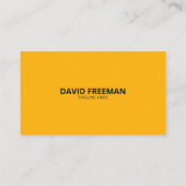 Carte De Visite Logo de l'entreprise de construction moderne jaune (Dos)