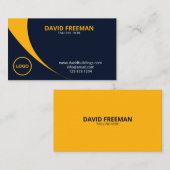 Carte De Visite Logo de l'entreprise de construction moderne jaune (Devant / Derrière)