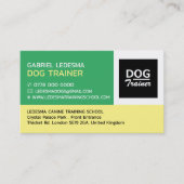 Carte De Visite Logo de l'entreprise, Entraîneur de chiens (Devant)