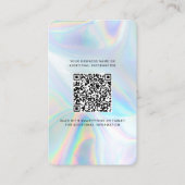 Carte De Visite Logo de l'entreprise et code QR Holographie (Devant)