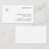 Carte De Visite Logo de l'entreprise Moderne Modèle Professionnel (Devant / Derrière)