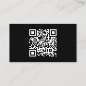 Carte De Visite Logo de l'entreprise Monogramme Site Web Scannable (Dos)