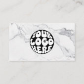 Carte De Visite Logo de l'entreprise personnalisée Code QR Employé (Dos)