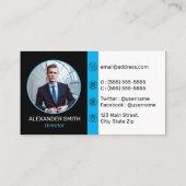 Carte De Visite Logo de l'entreprise professionnelle Ajouter une p (Dos)