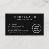 Carte De Visite Logo de l'entreprise professionnelle QR Code emplo (Devant)