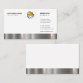 Carte De Visite Logo de l'équipement métallique Hardhat (Devant / Derrière)