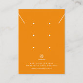 Carte De Visite Logo de l'étalage de bijoux Basic Apricot Crush TM (Devant)