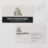 Carte De Visite Logo de l'immeuble urbain moderne (Devant / Derrière)