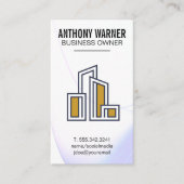 Carte De Visite Logo de l'immeuble urbain moderne (Devant)