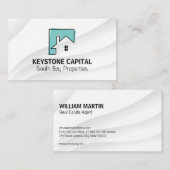 Carte De Visite Logo de l'immobilier (Devant / Derrière)