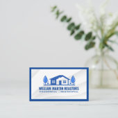 Carte De Visite Logo de l'immobilier (Debout devant)