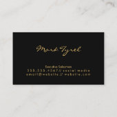 Carte De Visite Logo de l'immobilier Gold Silver (Dos)