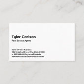 Carte De Visite Logo de l'immobilier Gold Silver | Panneaux en boi (Dos)