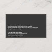 Carte De Visite Logo de l'immobilier | Icônes des médias sociaux (Dos)