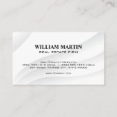 Carte De Visite Logo de l'immobilier métal or (Dos)