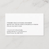 Carte De Visite Logo de l'immobilier métal or | Femme d'affaires (Dos)