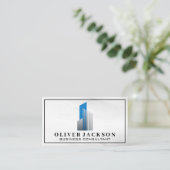 Carte De Visite Logo de l'immobilier moderne (Debout devant)