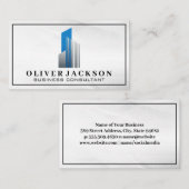 Carte De Visite Logo de l'immobilier moderne (Devant / Derrière)