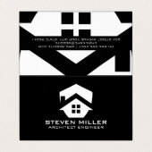 Carte De Visite Logo de l'immobilier moderne | Propriétés (Extérieur déplié)