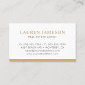 Carte De Visite Logo de l'immobilier moderne Réaliseur promotionne (Dos)