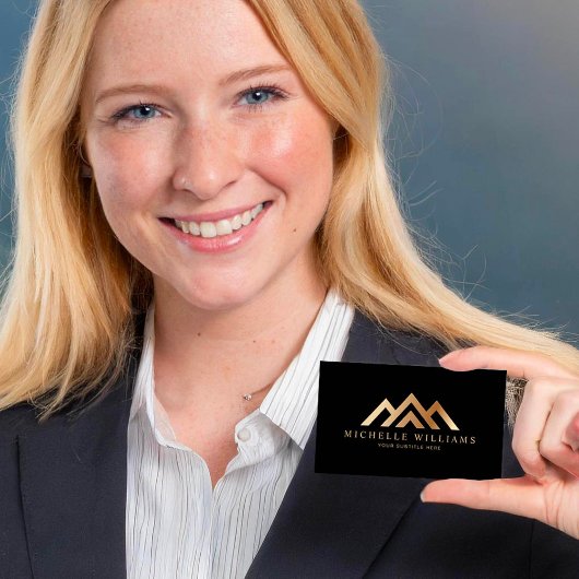 Carte De Visite Logo de l'immobilier moderne Réaliseur promotionne