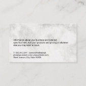 Carte De Visite Logo de l'immobilier Red Roof | Marbre (Dos)