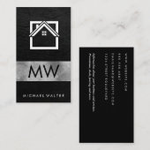 Carte De Visite Logo de l'immobilier résidentiel moderne (Devant / Derrière)