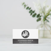 Carte De Visite Logo de l'immobilier résidentiel moderne (Debout devant)