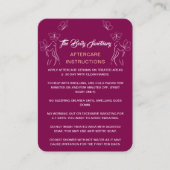 Carte De Visite Logo de l'Instruction de suivi femmes Corps Bourgo (Devant)