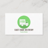 Carte De Visite Logo de livraison par messagerie, service de messa (Devant)