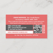 Carte De Visite Logo de livraison par messagerie, service de messa (Dos)