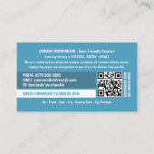 Carte De Visite Logo de livraison par messagerie, service de messa (Dos)