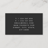 Carte De Visite Logo de l'oeil doré mystique Rose Optométrique Vis (Dos)