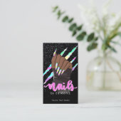 Carte De Visite Logo de l'ongle Holographic Claw Slash (Debout devant)
