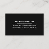 Carte De Visite Logo de l'organisme de bienfaisance, Organisateur (Dos)