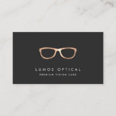 Carte De Visite Logo de lunettes Faux en cuivre (Devant)