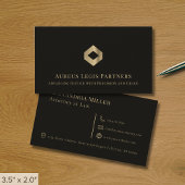 Carte De Visite Logo de luxe noir