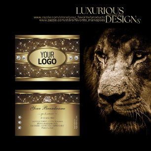 Carte De Visite Logo de luxe Parties scintillant or Étoiles étin