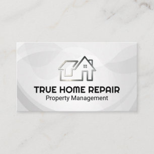 Carte De Visite Logo de Maison Moderne Réparation de Propriété